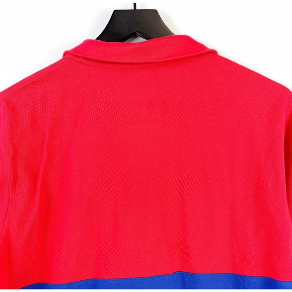 346 Brooks Brothers (S) 100% Cotton Mens Colorblock Sweater Pullover Red Blue - Picture 8 of 8